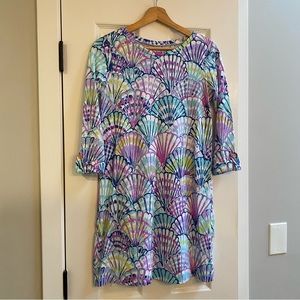 Lilly Pulitzer Linden Dress Serene Blue Oh Shello, Size XS
